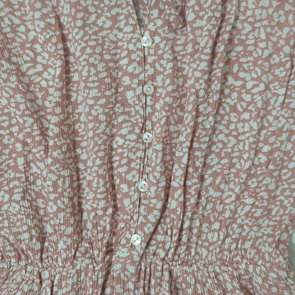 Abercrombie & Fitch Easy Waist Mini Dress, Color Dusty Pink Size XS - Picture 8 of 15